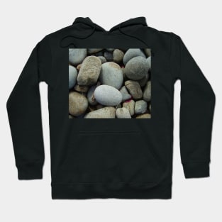 Blue and grey beach pebbles Hoodie